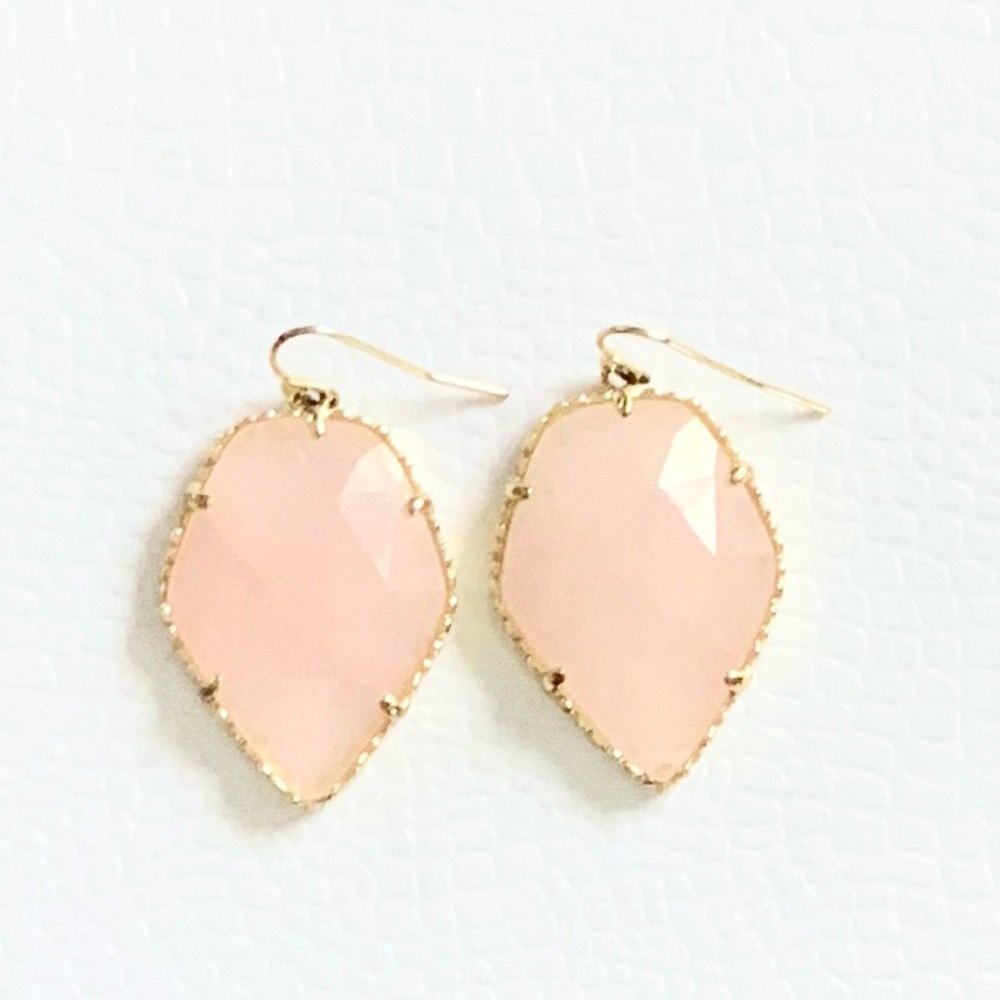 Kendra Scott Corley Rose Quartz Earrings